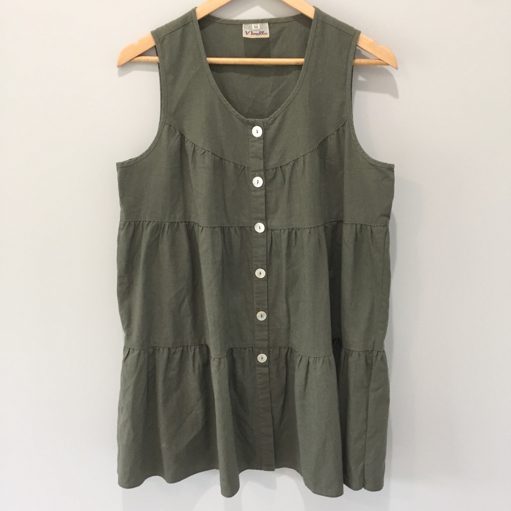 Noelle Linen Tiered Tunic/Dress